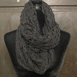 Cato Infinity black knit wrap/scarf- one size